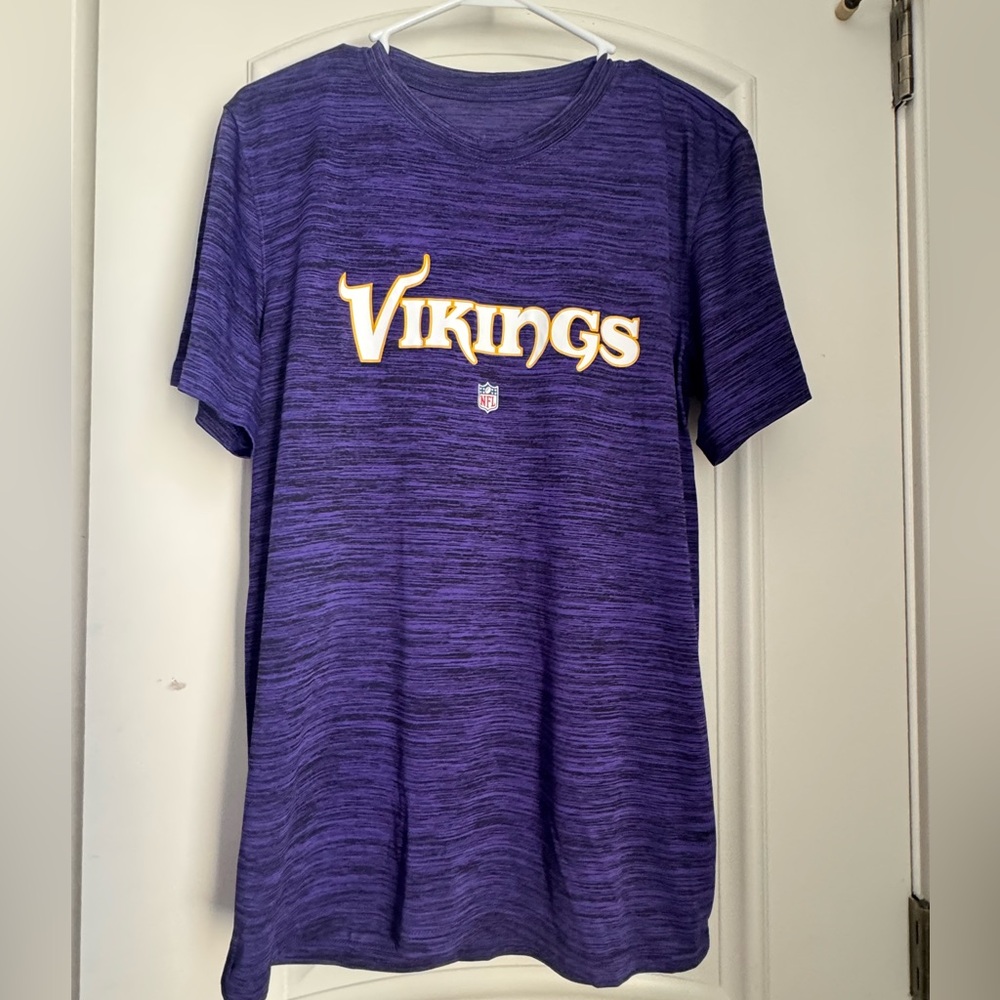 Minnesota Vikings Nike Dri-Fit on Purple Heathered Short Sleeve Shirt